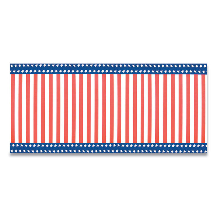 Corobuff Corrugated Paper Roll, 48" x 25 ft, Stars and Stripes