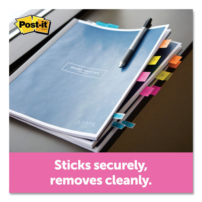 Page Flags in Desk Grip Dispenser, 1 x 1.75, Yellow, 200/Dispenser