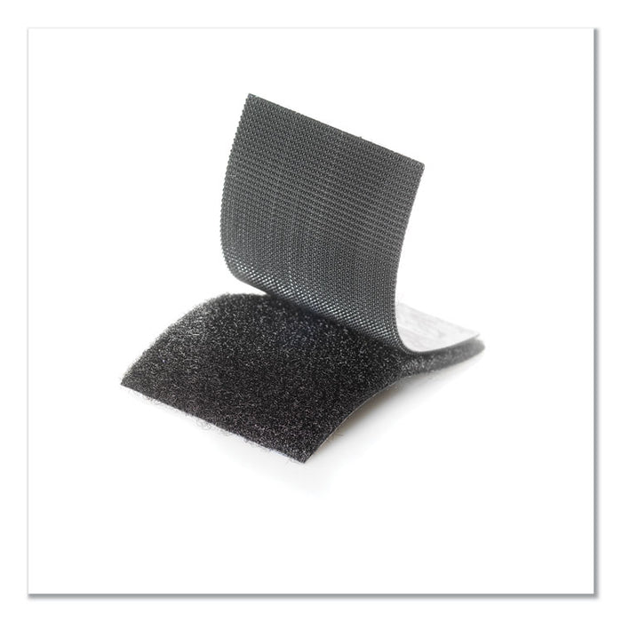Industrial-Strength Heavy-Duty Fasteners, 2" x 4", Black, 2/Pack