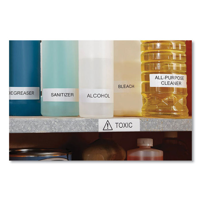 LW Durable Multi-Purpose Labels, 1" x 3.5", White, 700 Labels/Roll