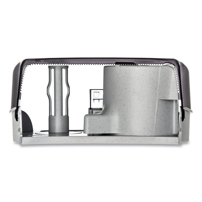 Versatwin Standard Bath Tissue Dispenser, Classic, 8 x 5.75 x 12.75, Transparent Black Pearl