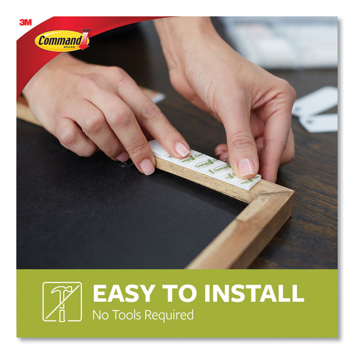 Damage-Free Hanging Picture Hanging Strip Pairs, Holds Up to 3.75 lb, Large: 0.75" x 3.65", White, 12/Pack