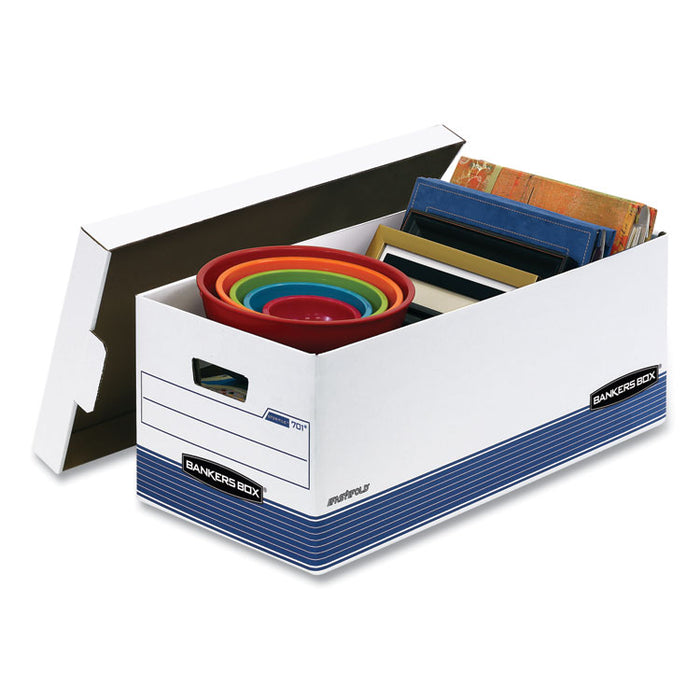 STOR/FILE Medium-Duty Storage Boxes, Letter Files, 12" x 25.38" x 10.25", White, 20/Carton