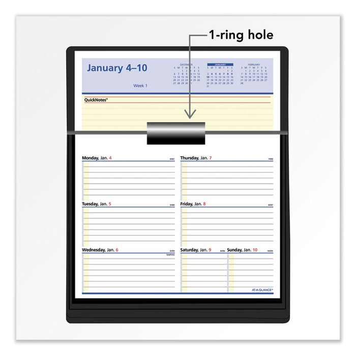 Flip-A-Week Desk Calendar Refill with QuickNotes, 7 x 6, White Sheets, 12-Month (Jan to Dec): 2026
