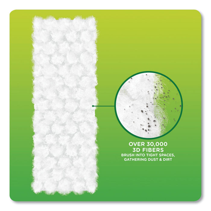 Heavy-Duty Dry Refill Cloths, 11 x 8.5, White, 32/Pack