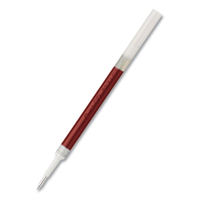 Refill for Pentel EnerGel Retractable Liquid Gel Pens, Medium Conical Tip, Red Ink