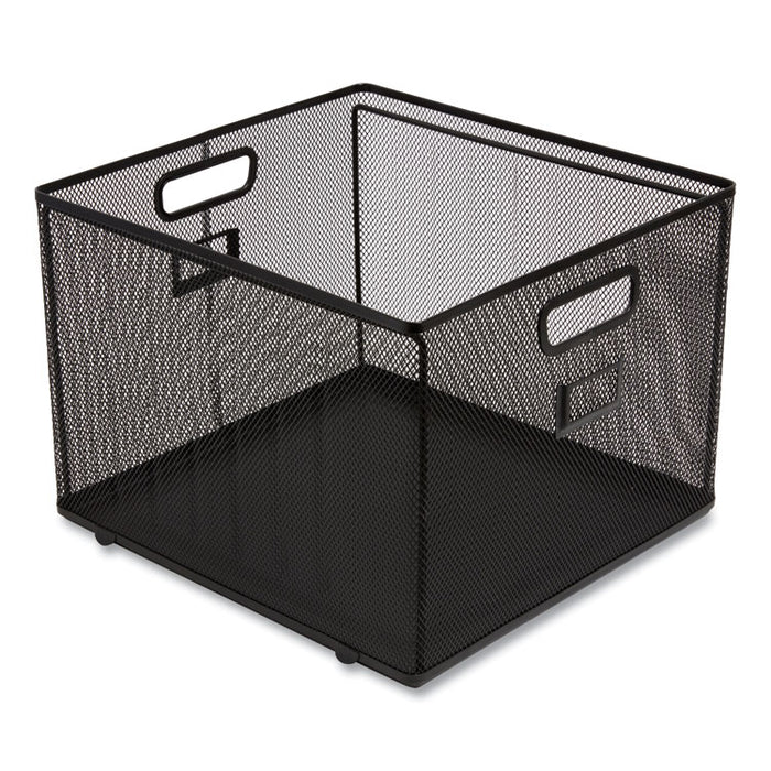 Wire Mesh File Organizer, Letter Size, 13.98" Long, Black