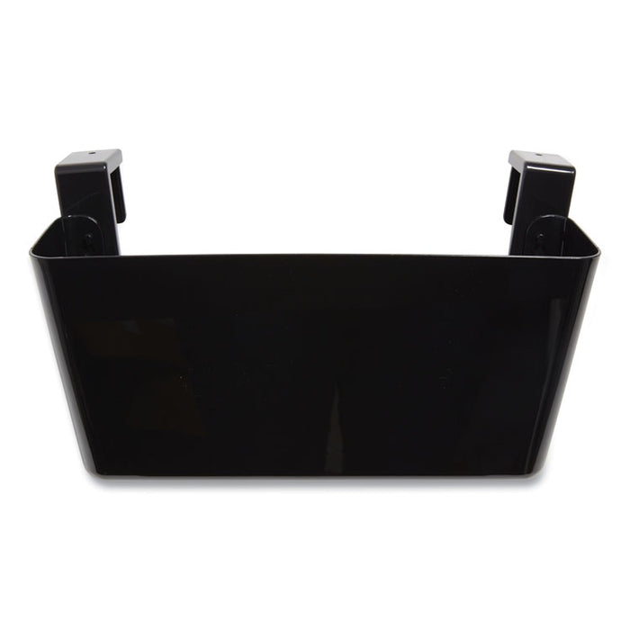 Unbreakable Plastic Wall File, Letter Size, 13" x 3.69" x 7.17", Black