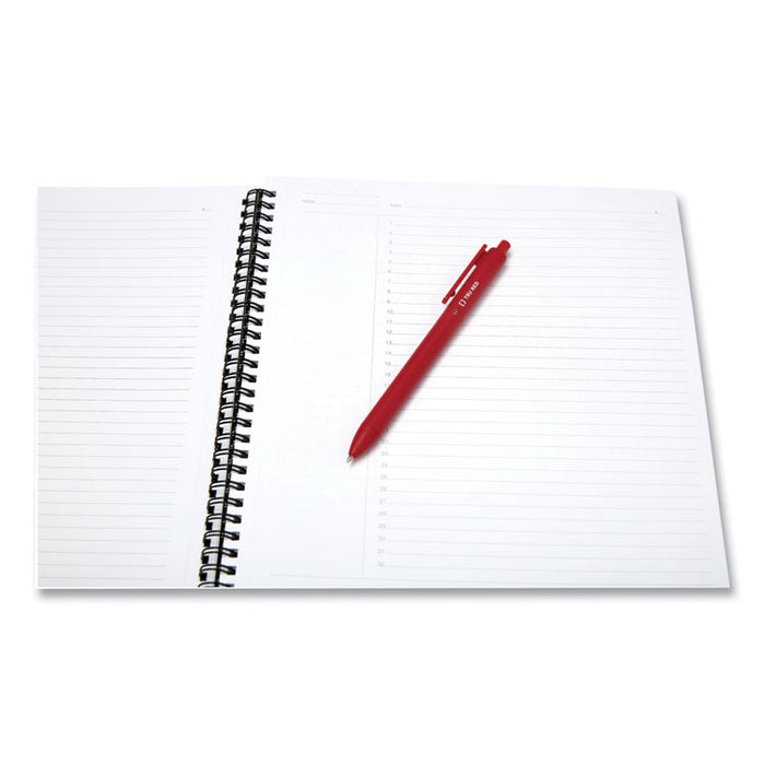 Wirebound Soft-Cover Project-Planning Notebook, Project-Management Format, Black Cover, (80) 11 x 8.5 Sheets