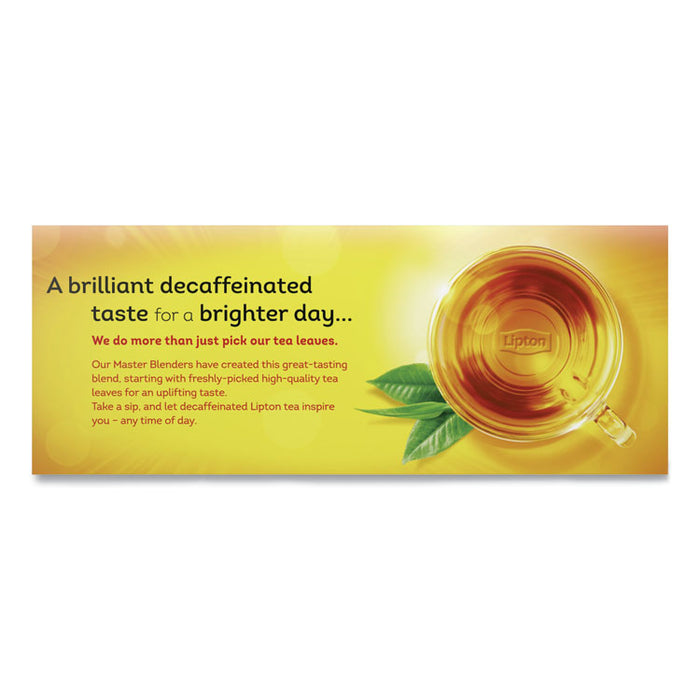 Tea Bags, Decaffeinated, 72/Box