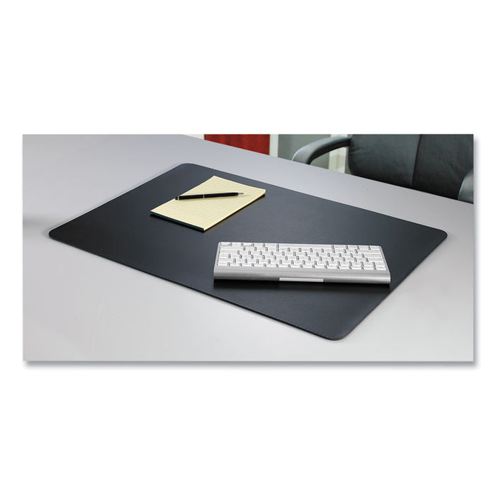 Rhinolin II Desk Pad with Antimicrobial Protection, 36" x 24", Black