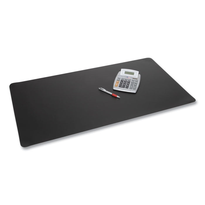 Rhinolin II Desk Pad with Antimicrobial Protection, 36" x 24", Black