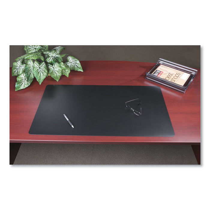 Rhinolin II Desk Pad with Antimicrobial Protection, 36" x 20", Black