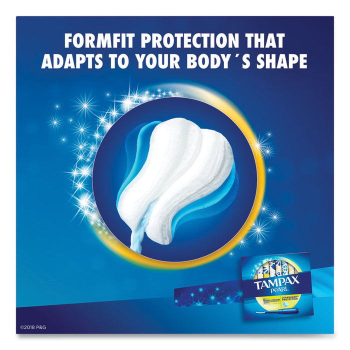 Pearl Tampons, Regular Absorbency, 18/Box