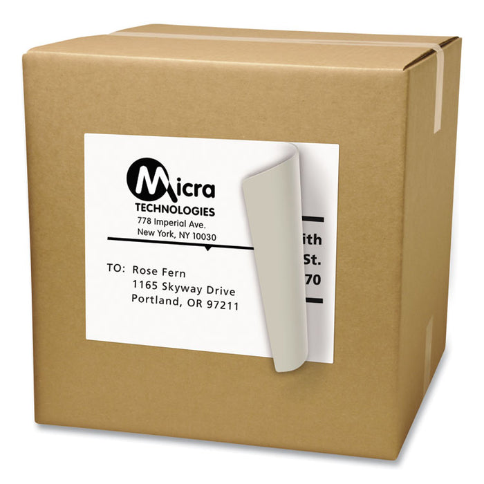 Shipping Labels with TrueBlock Technology, Laser Printers, 8.5 x 11, White, 100/Box
