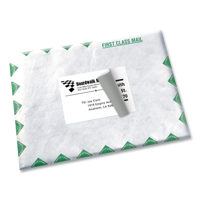 Shipping Labels w/ TrueBlock Technology, Laser Printers, 3.5 x 5, White, 4/Sheet, 100 Sheets/Box