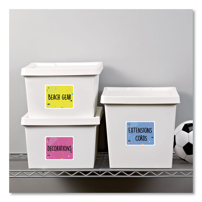 Shipping Labels w/ TrueBlock Technology, Laser Printers, 3.33 x 4, White, 6/Sheet, 25 Sheets/Pack