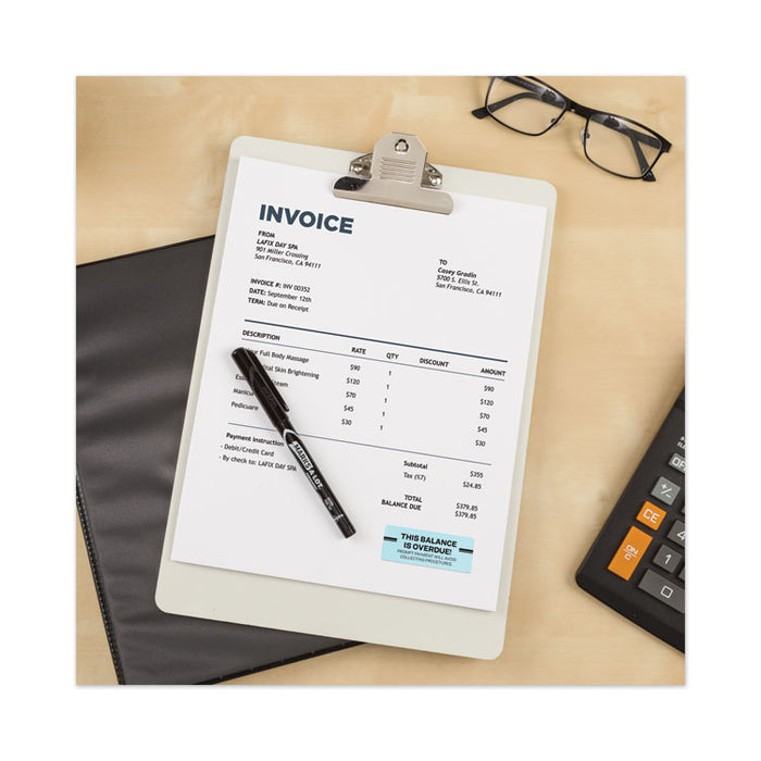 High-Visibility Permanent Laser ID Labels, 1 x 2.63, Pastel Blue, 750/Pack