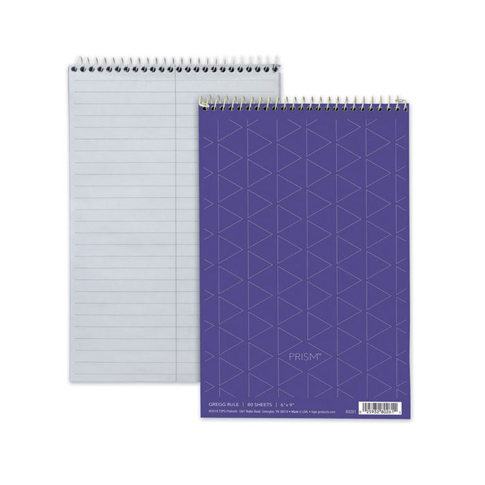 Prism Steno Pads, Orchid Cover, Gregg Rule, (80) Orchid 6 x 9 Sheets, 4/Pack