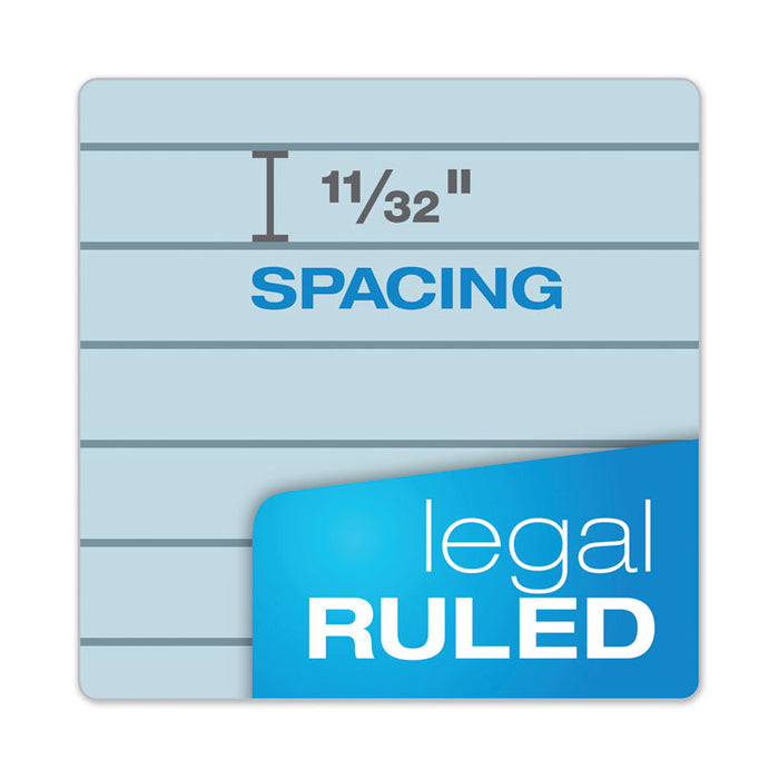 Prism + Colored Writing Pads, Wide/Legal Rule, (50) Pastel Blue 8.5 x 11 Sheets, 12/Pack