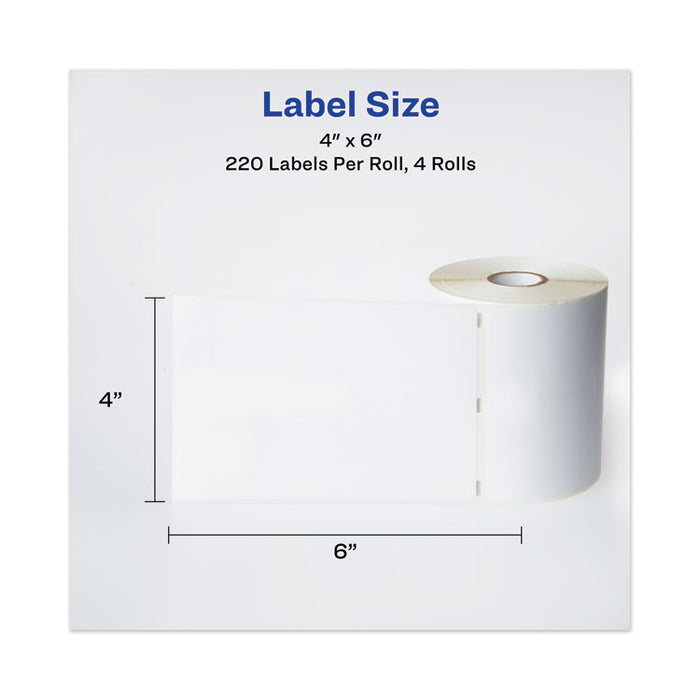Multipurpose Thermal Labels, 2.13 x 4, White, 140/Roll