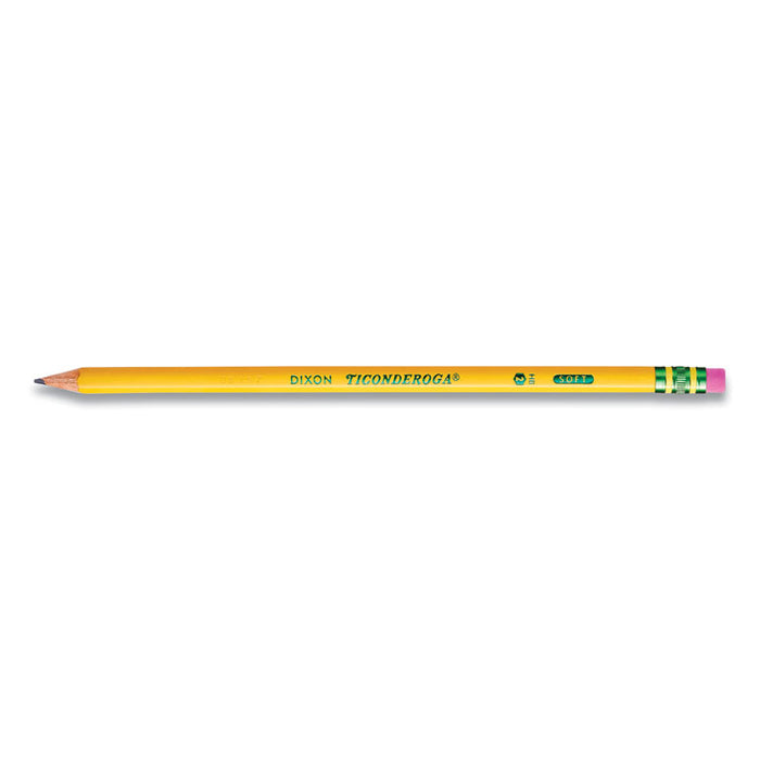Pre-Sharpened Pencil, HB (#2), Black Lead, Yellow Barrel, 18/Pack