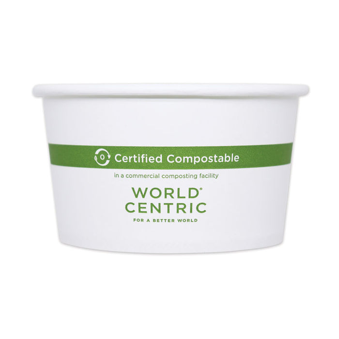 Paper Bowls, 16 oz, 4.4" Diameter x 3" h, White, 500/Carton