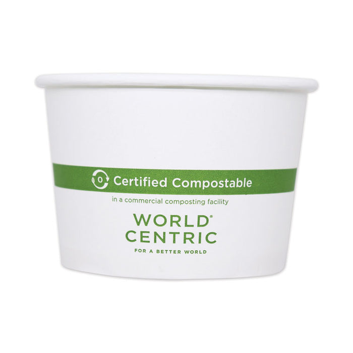 Paper Bowls, 32 oz, 4.4" Diameter x 5.8" h, White, 500/Carton