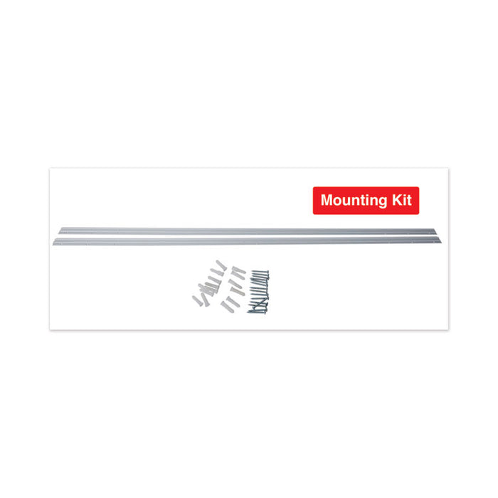 Frameless Magnetic Glass Marker Board, 36" x 24", Translucent Frost Surface