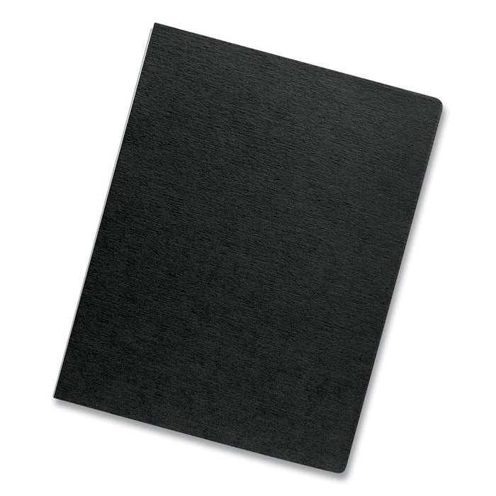 Expressions Linen Texture Presentation Covers for Binding Systems, Paper, Round Corners, 11.25 x 8.75, Black, 200/Pack