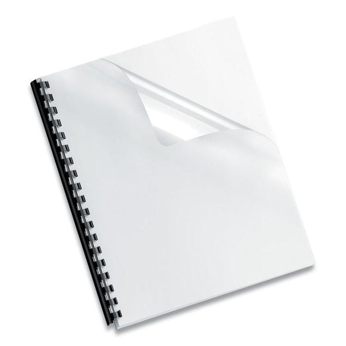 Crystals Transparent Presentation Covers for Binding Systems, Plastic, Round Corners, 11.25 x 8.75, Gloss Clear, 25/Pack