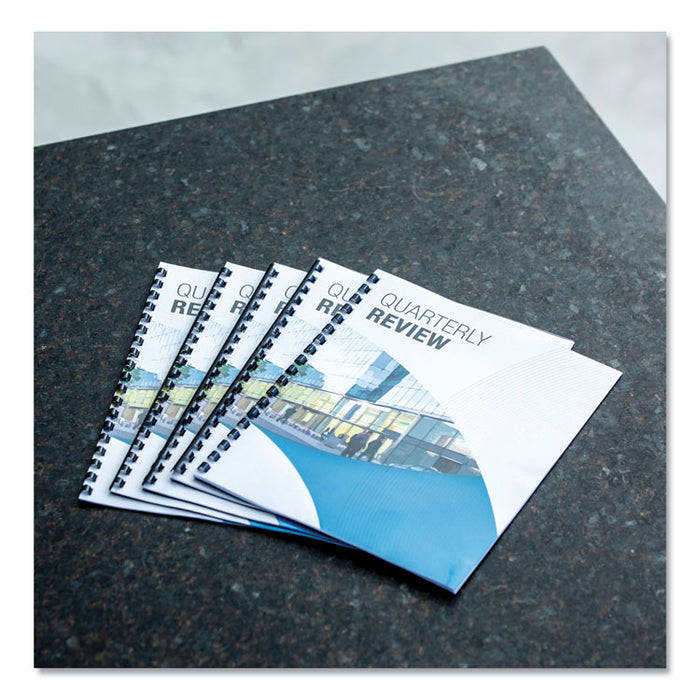 Crystals Transparent Presentation Covers for Binding Systems, Plastic, Round Corners, 11.25 x 8.75, Gloss Clear, 100/Pack