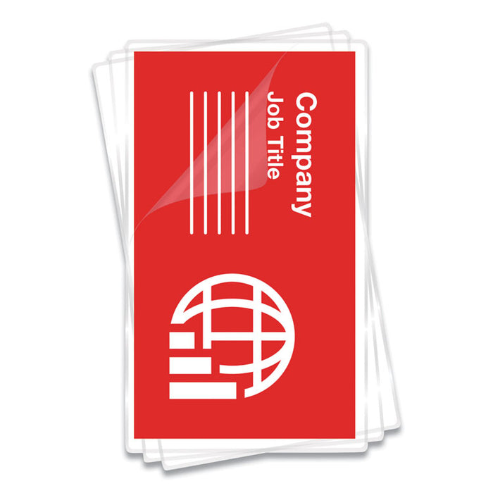 Laminating Pouches, 5 mil, 3.75" x 2.25", Gloss Clear, 100/Pack