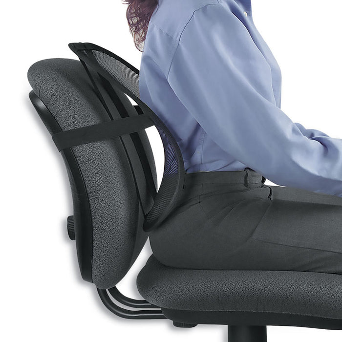 Office Suites Mesh Back Support, 17.75 x 5 x 15, Black