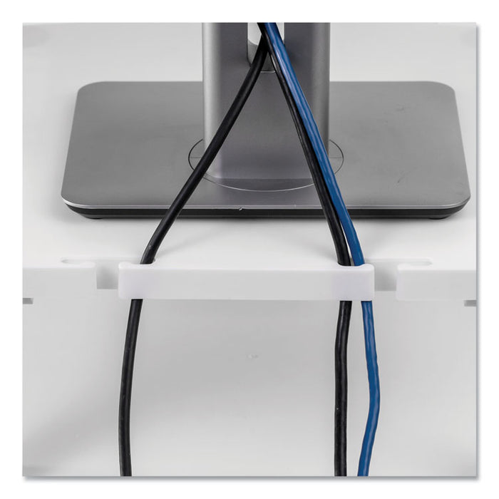 Standard Monitor Riser, For 21" Monitors, 13.38" x 13.63" x 2" to 4", Platinum/Graphite, Supports 60 lbs