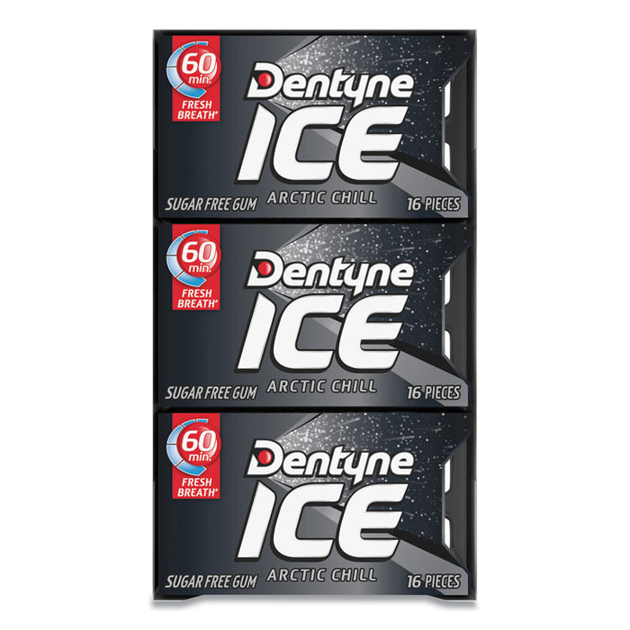 Sugarless Gum, Arctic Chill, 16 Pieces/Pack, 9 Packs/Box