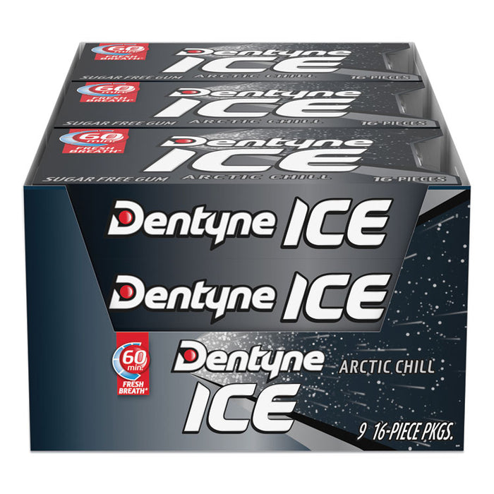 Sugarless Gum, Arctic Chill, 16 Pieces/Pack, 9 Packs/Box