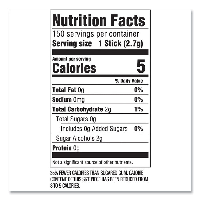 5 Gum, Peppermint Cobalt, 15 Sticks/Pack, 10 Packs/Box