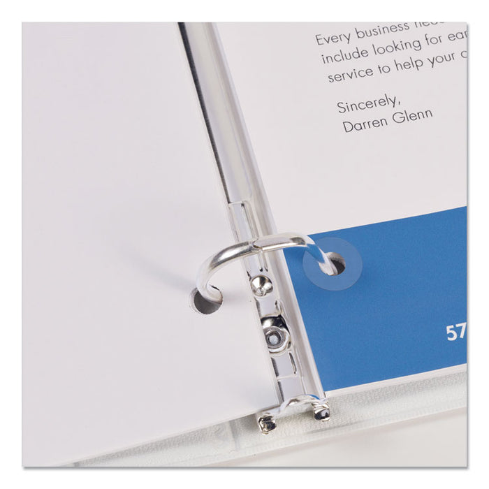 Dispenser Pack Hole Reinforcements, 0.25" Dia, Clear, 1,000/Pack, (5722)