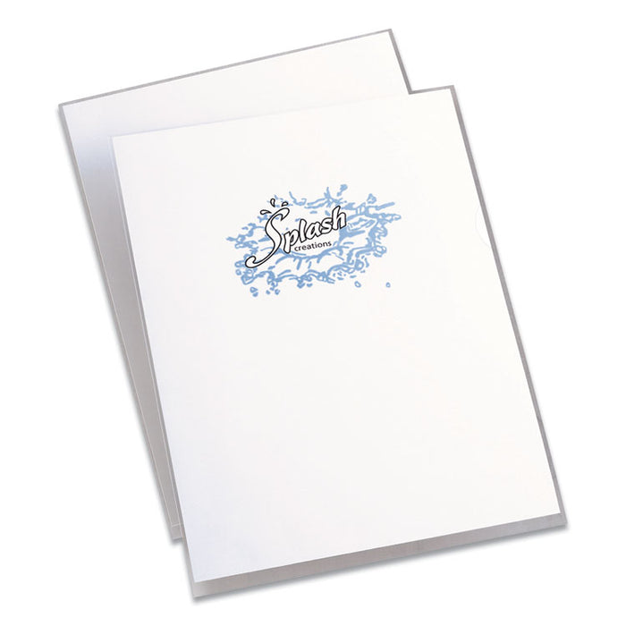 Clear Plastic Sleeves, Letter Size, Clear, 12/Pack