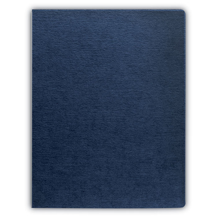Expressions Linen Texture Presentation Covers for Binding Systems, Paper, Round Corners, 11.25 x 8.75, Navy, 200/Pack