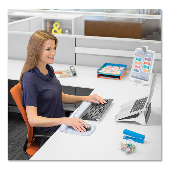 PlushTouch Keyboard Wrist Rest with FoamFusion Technology, 18.12 x 3.19, Lattice Design