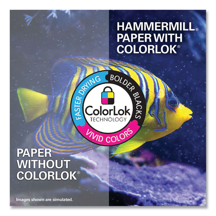 Fore Multipurpose Print Paper, 96 Bright, 3-Hole, 20 lb Bond Weight, 8.5 x 11, White, 500 Sheets/Ream