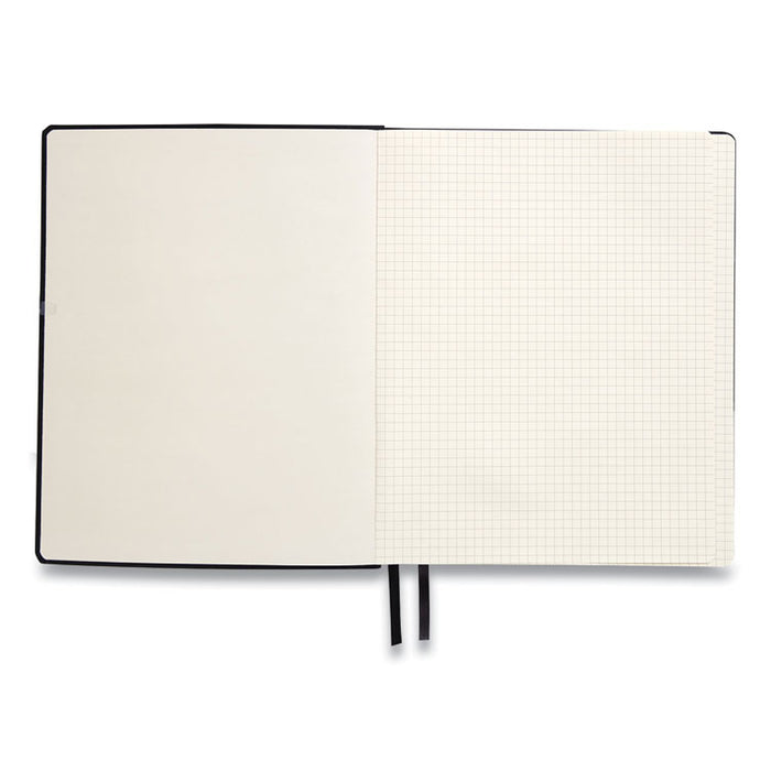 Flexible-Cover Business Journal, 1-Subject, Quadrille Rule, Black Cover, (128) 10 x 8 Sheets
