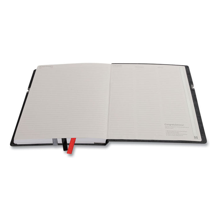 Large Mastery Journal with Pockets, 1-Subject, Narrow Rule, Black/Red Cover, (192) 10 x 8 Sheets