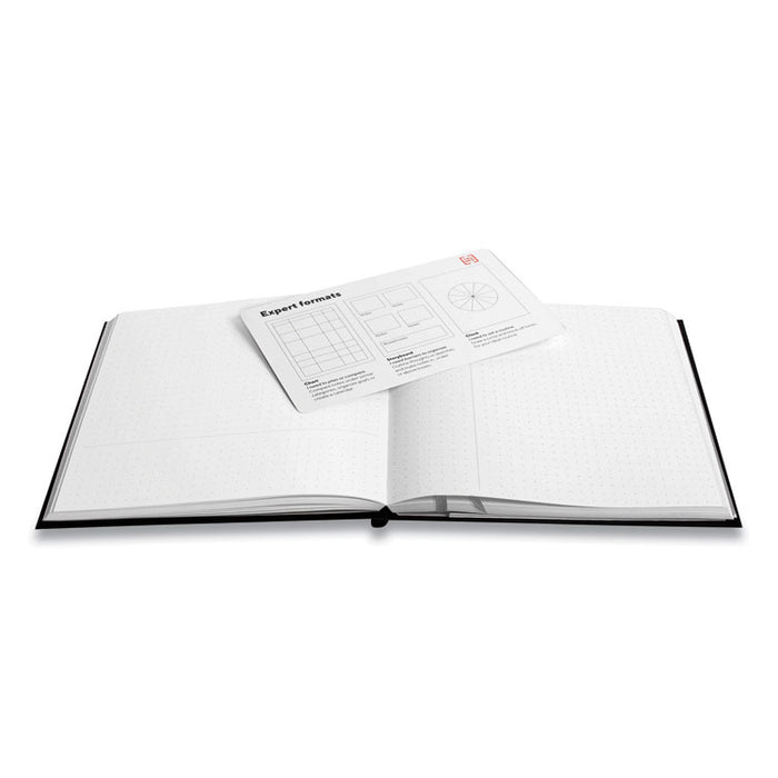 Explore Journal, 1-Subject, Dotted Rule, Black Cover, (192) 8 x 8 Sheets