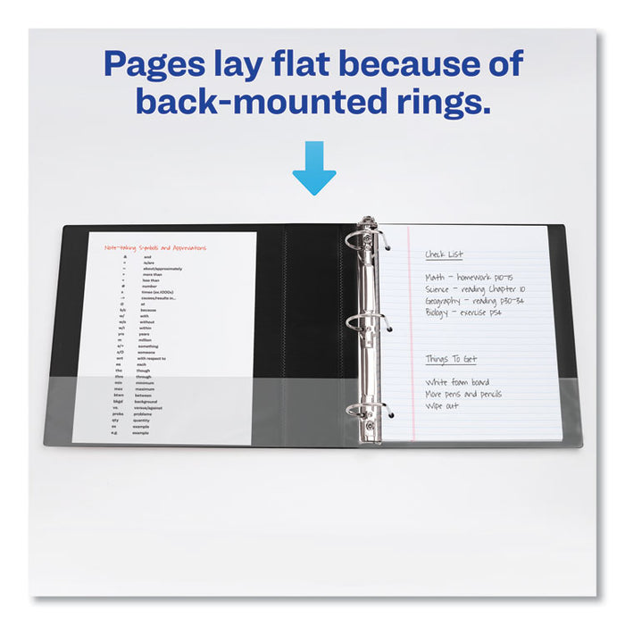 Durable Non-View Binder with DuraHinge and Slant Rings, 3 Rings, 2" Capacity, 11 x 8.5, Blue