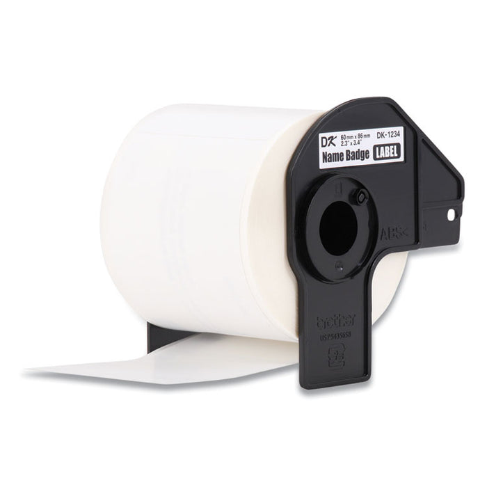 Die-Cut Name Badge Labels, 2.3 x 3.4, White, 260 Labels/Roll, 3 Rolls/Pack