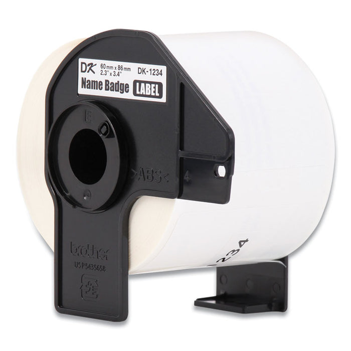 Die-Cut Name Badge Labels, 2.3 x 3.4, White, 260 Labels/Roll, 3 Rolls/Pack