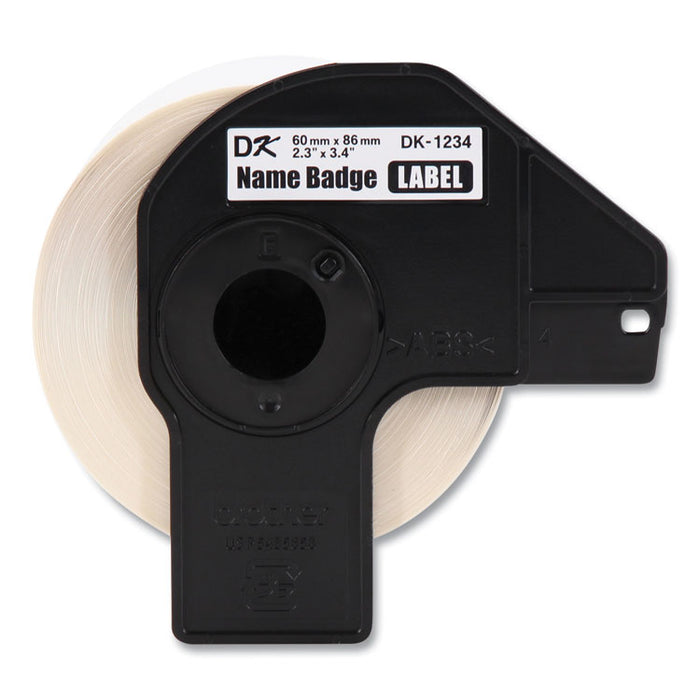 Die-Cut Name Badge Labels, 2.3 x 3.4, White, 260 Labels/Roll, 3 Rolls/Pack
